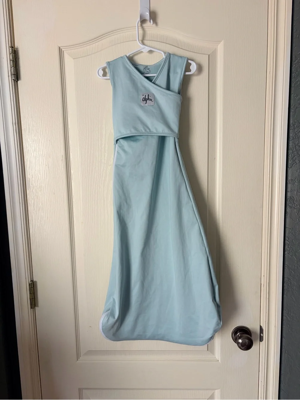 The Ollie World Alphie Sleep Sack Pouch, light blue, 12-24 months